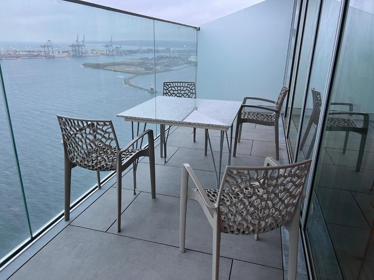 26-Etage Lejlighed Med Utrolig Havudsigt Aarhus Exterior foto