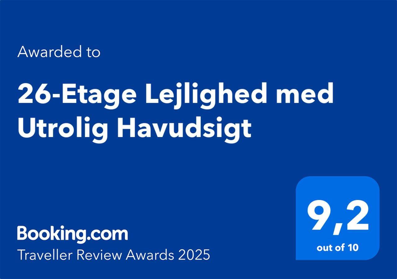 26-Etage Lejlighed Med Utrolig Havudsigt Aarhus Exterior foto